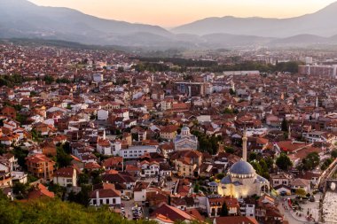 Kosova 'nın Prizren kentinde günbatımı manzarası