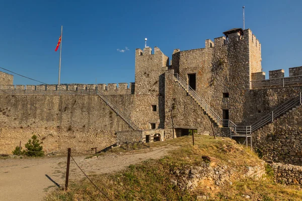 Mura Della Fortezza Nella Città Ohrid Macedonia Del Nord — Foto Stock