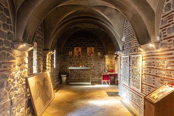 Ohrid Macedonia Del Norte Agosto 2019 Interior Iglesia Los Santos —  Fotos de Stock