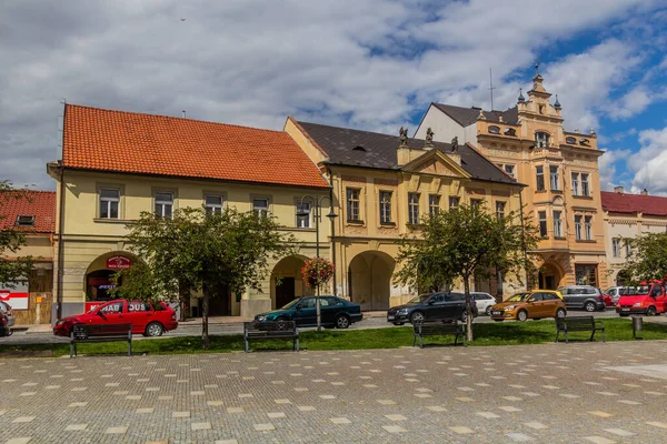Benatky Nad Jizerou Czech Cumhuriyet Eylül 2020 Husovo Namesti Meydanı — Stok fotoğraf