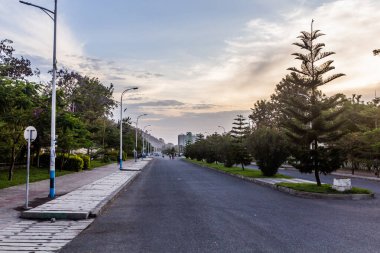 Hawassa, Etiyopya 'da bir cadde manzarası