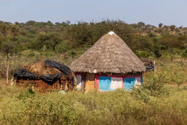 Etiyopya 'nın Mega kasabası yakınlarındaki küçük bir köy