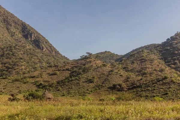 Пейзаж Рядом Городом Консо Эфиопия — стоковое фото