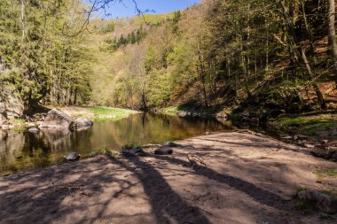 Semily, Çek yakınlarındaki Jizera nehir vadisi