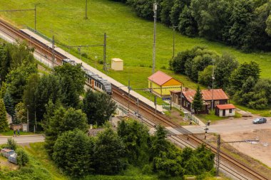 Çek Cumhuriyeti, Lansperk tren durağının hava görüntüsü