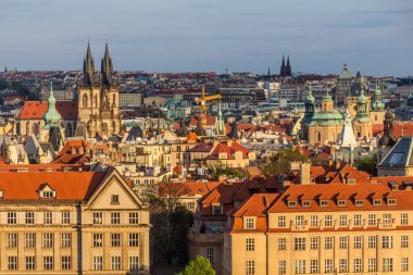 Prag 'ın Skyline' ı, Çek Cumhuriyeti 'nin başkenti