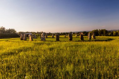 Çek Cumhuriyeti 'nin Holasovice köyünde Çek Stonehenge