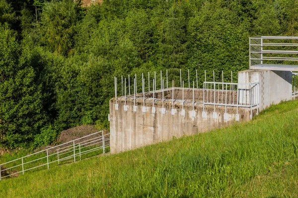 Detentie Bassin Dam Cermna Rivier Tsjechië — Stockfoto