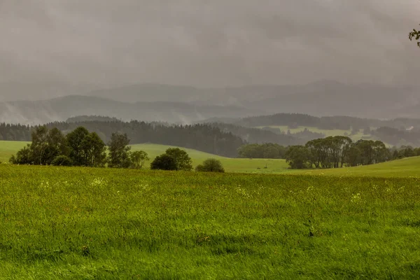 捷克共和国Horni Dvoriste附近的风景多雨景观 — 图库照片