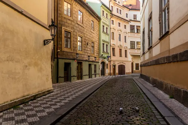 Prague Czechia Μαΐου 2020 Οδός Linhartska Στην Πράγα Τσεχική Δημοκρατία Royalty Free Φωτογραφίες Αρχείου