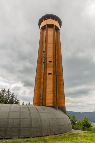 Observation Tower Krizova Hora Czech Republic Stock Photo