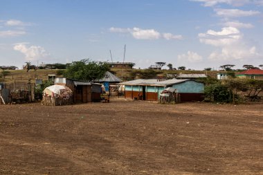 Kenya 'nın kuzeyindeki Kargi Köyü