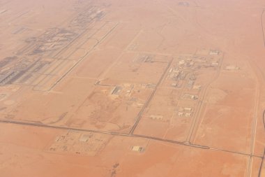 Suudi Arabistan, Riyad 'daki Kral Khalid Uluslararası Havalimanı' nın hava görüntüsü