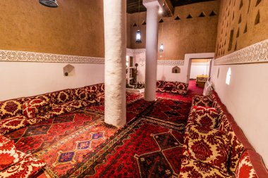 RIYADH, SAUDI ARABIA - 1 Kasım 2021: Riyad, Suudi Arabistan 'daki Masmak Kalesinin İçi