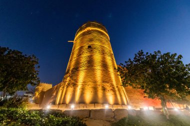 Suudi Arabistan, Riyad 'daki Masmak Kalesi' nin akşam manzarası