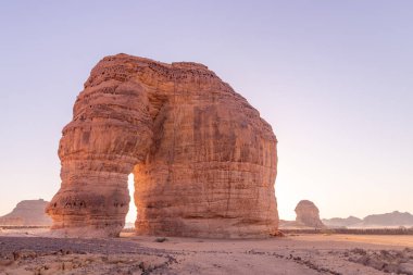 Jabal Al-Fil (Elephant Rock) rock formation near Al Ula, Saudi Arabia clipart