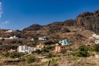 Rijal Alma köyünün manzarası, Suudi Arabistan