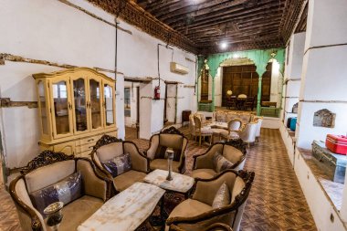 JEDDAH, SAUDI ARABIA - 15 Kasım 2021: Al Balad 'daki Matbouli Müzesi, Suudi Arabistan' ın tarihi merkezi