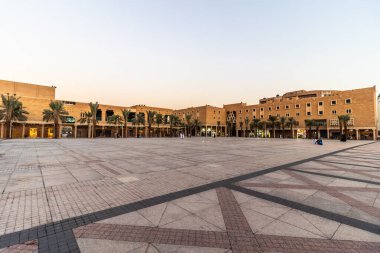 RIYADH, SAUDI ARABIA - 1 Kasım 2021: Riyad, Suudi Arabistan 'daki Deera (Adalet) Meydanı