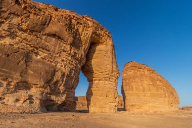 Al Ula, Suudi Arabistan yakınlarında Jabal Al-Fil (Fil Kayası) kaya oluşumu