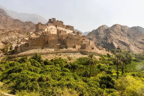 Das Antike Dorf Thee Ain Dhi Ayn Saudi Arabien lizenzfreie Stockbilder
