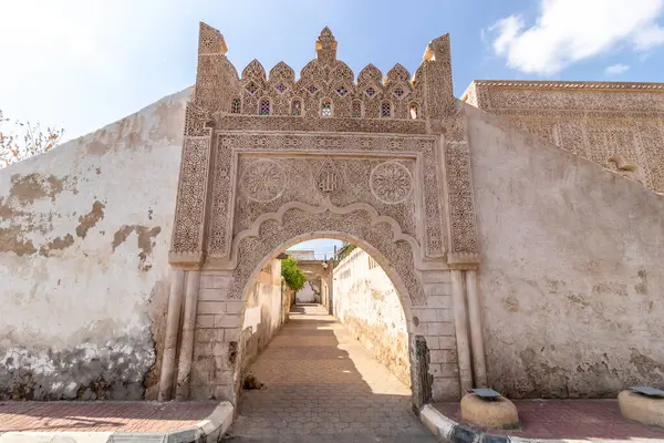 Дверний Отвір Стародавнього Будинку Місті Фарасан Острові Фарасан Саудівська Аравія Ліцензійні Стокові Фото