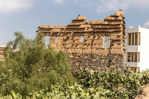 Ruine Eines Traditionellen Gebäudes Abha Saudi Arabien Stockfoto
