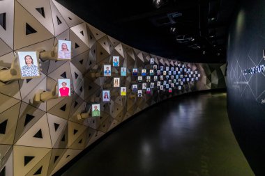 DUBAI, BAE - 29 Ekim 2021: Lüksemburg pavyonu Dubai, Birleşik Arap Emirlikleri 'ndeki Dünya Fuarı 2020.