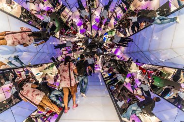 DUBAI, BAE - 29 Ekim 2021: Monaco pavyonu Dubai, Birleşik Arap Emirlikleri, 2020 Fuarı.