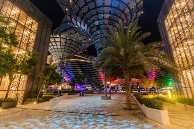 DUBAI, BAE - 28 Ekim 2021: ALF The Mobility Pavilion Dubai, Birleşik Arap Emirlikleri