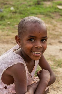 KATUNGURU, UGANDA - 16 Mart 2020: Katunguru Köyü, Uganda