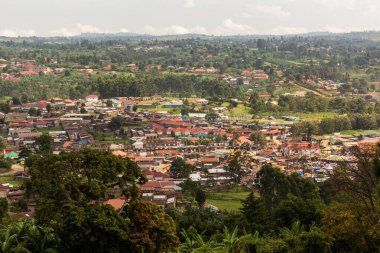 Fort Portal, Uganda 'nın hava görüntüsü