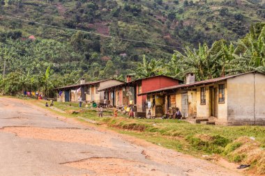 KILEMBE, UGANDA - 14 Mart 2020 Kilembe Köyü, Uganda