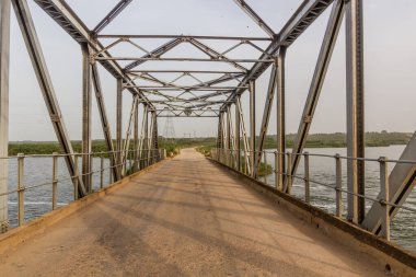 Kazinga Channel Bridge in Katunguru village, Uganda clipart