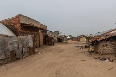 Uganda 'nın Katunguru köyü manzarası