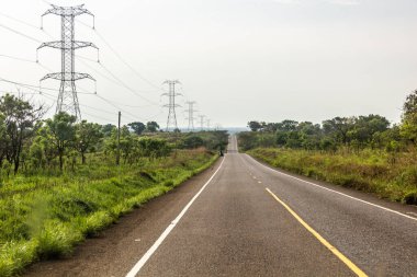 Karuma - Pakwach road in Uganda clipart