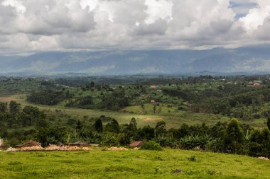 Fort Portal, Uganda yakınlarındaki manzara