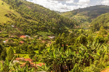 Kabale kasabası yakınlarındaki manzara, Uganda