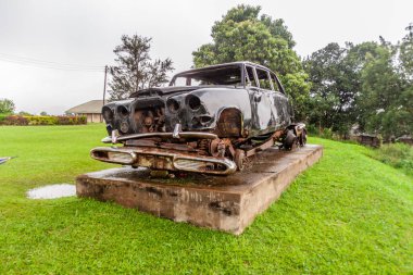 Buganda Kralı 'nın Kampala, Uganda' daki sarayında Kraliyet arabası.