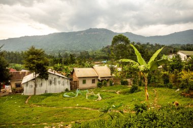 Uganda 'nın doğusundaki Budadiri köyünün manzarası