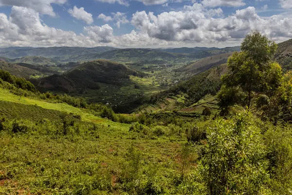 stock image Lush landscape near Kabale, Uganda