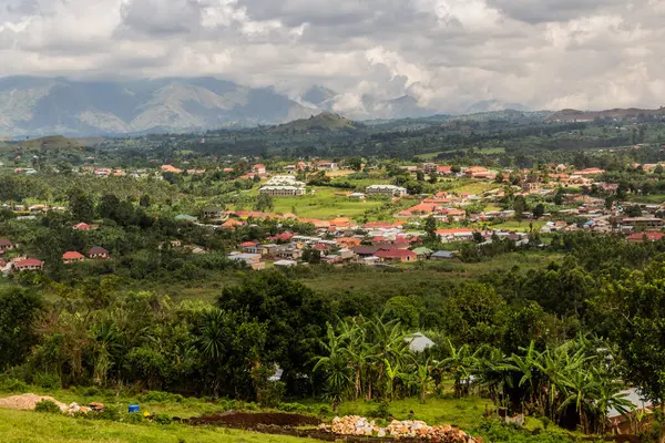 Fort Portal, Uganda 'nın hava görüntüsü