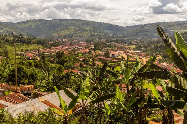 stock image Aerial view of Kabale town, Uganda