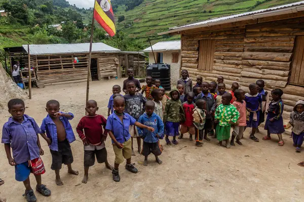 stock image BUNYONYI, UGANDA - MARCH 19, 2020: Children at Smiling Hearts Children's Home orphanage near Bunyonyi lake, Uganda