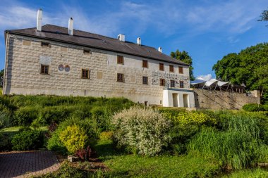 LETOHRAD, CZECHIA - 27 Haziran 2021: Letohrad, Çek Cumhuriyeti 'nde Tvrz Orlice kalesi