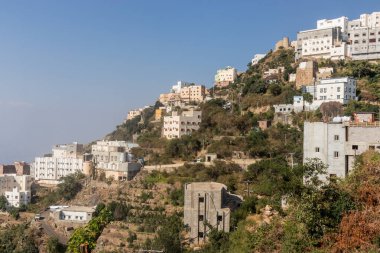 View of steep Fayfa town, Saudi Arabia clipart