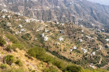 Suudi Arabistan 'ın Fayfa köyü evleri