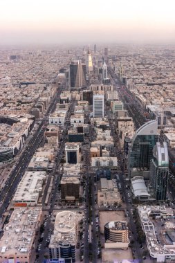 Suudi Arabistan 'ın başkenti Riyad' ın hava manzarası