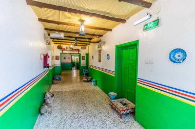 ABHA, SAUDI ARABIA - 20 Kasım 2021: Abha, Suudi Arabistan 'daki Hha Miras Restoranının İçi