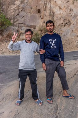 FAYFA, SAUDI ARABIA - 23 Kasım 2021: Fayfa kasabası, Suudi Arabistan